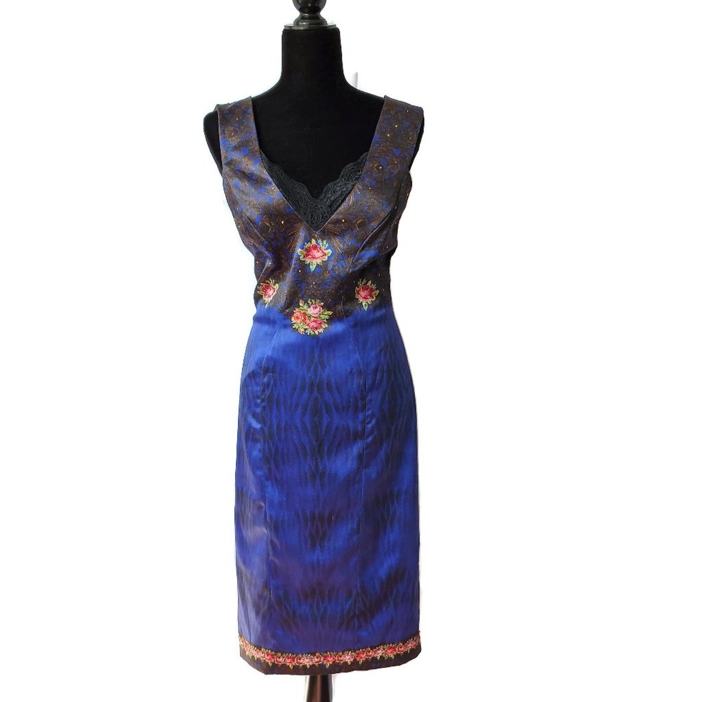 Rare Michal Negrin pin up cocktail dress